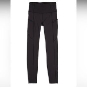 Lululemon fast and free black leggings size 4